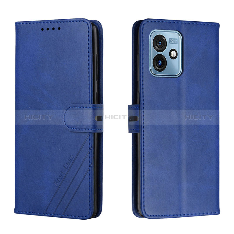 Funda de Cuero Cartera con Soporte Carcasa H02X para Motorola Moto G 5G (2023) Azul