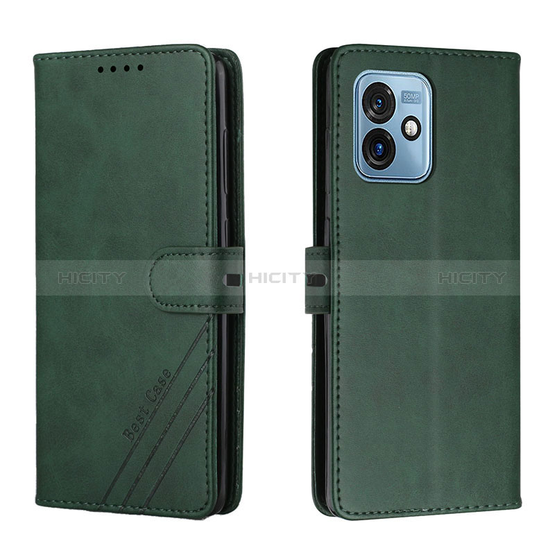 Funda de Cuero Cartera con Soporte Carcasa H02X para Motorola Moto G 5G (2023) Verde