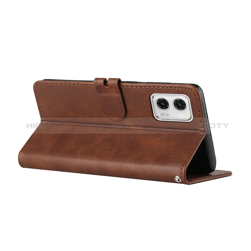 Funda de Cuero Cartera con Soporte Carcasa H02X para Motorola Moto G73 5G