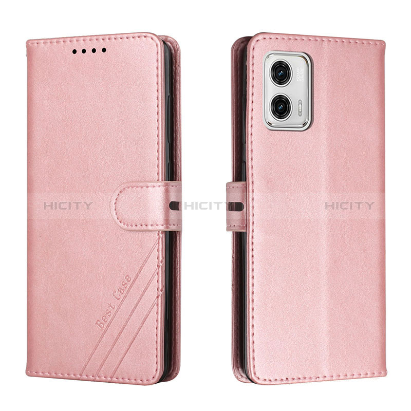 Funda de Cuero Cartera con Soporte Carcasa H02X para Motorola Moto G73 5G