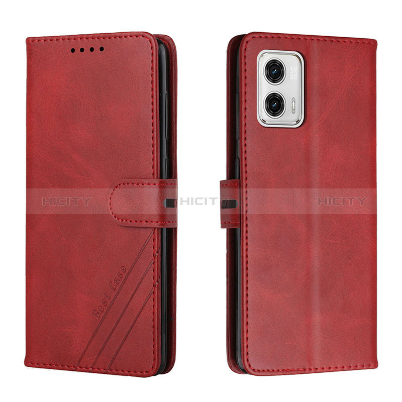 Funda de Cuero Cartera con Soporte Carcasa H02X para Motorola Moto G73 5G