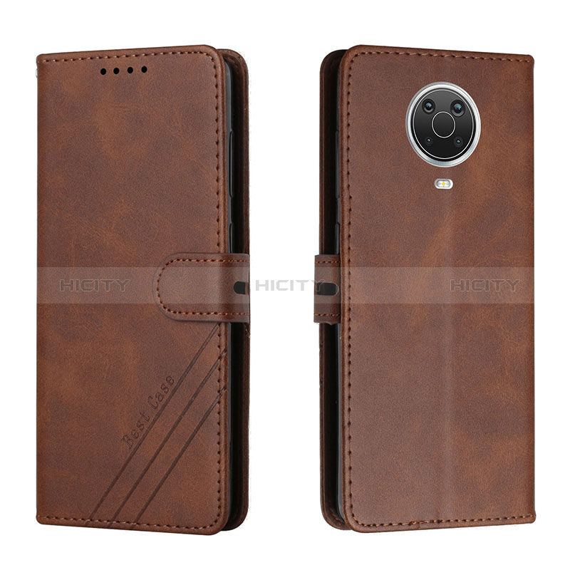 Funda de Cuero Cartera con Soporte Carcasa H02X para Nokia G10 Marron