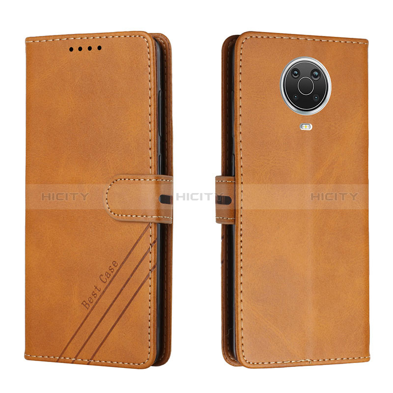 Funda de Cuero Cartera con Soporte Carcasa H02X para Nokia G30 Marron Claro