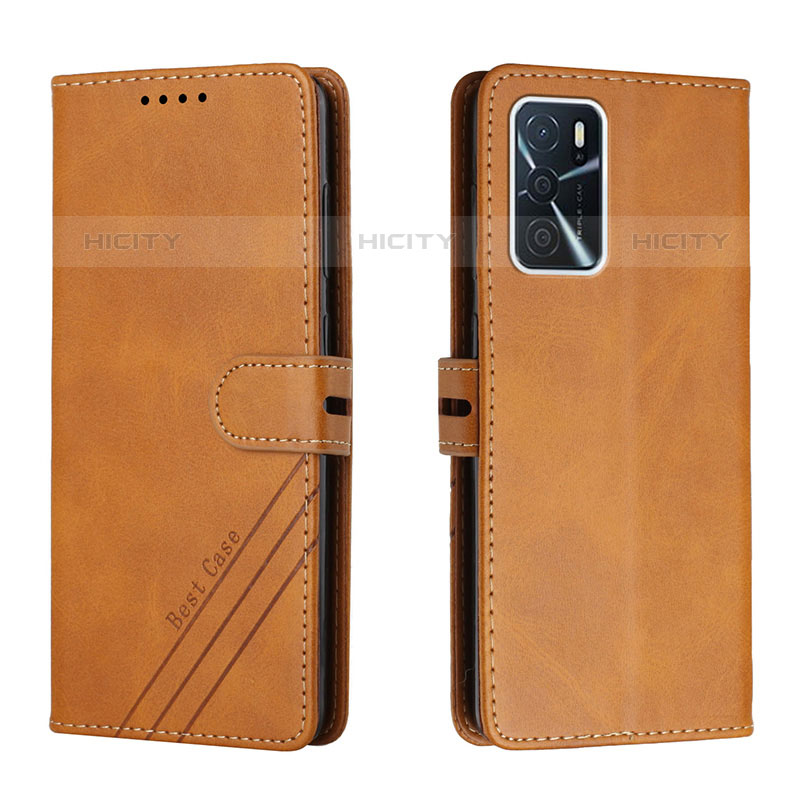 Funda de Cuero Cartera con Soporte Carcasa H02X para Oppo A53s 5G