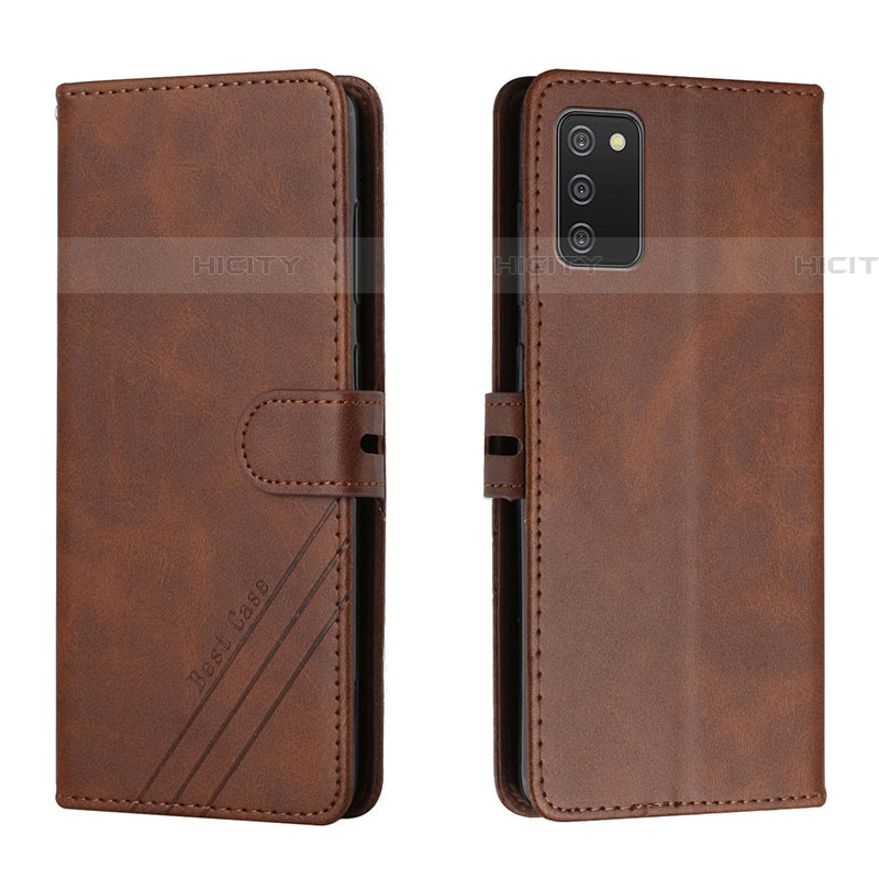 Funda de Cuero Cartera con Soporte Carcasa H02X para Samsung Galaxy A03s Marron