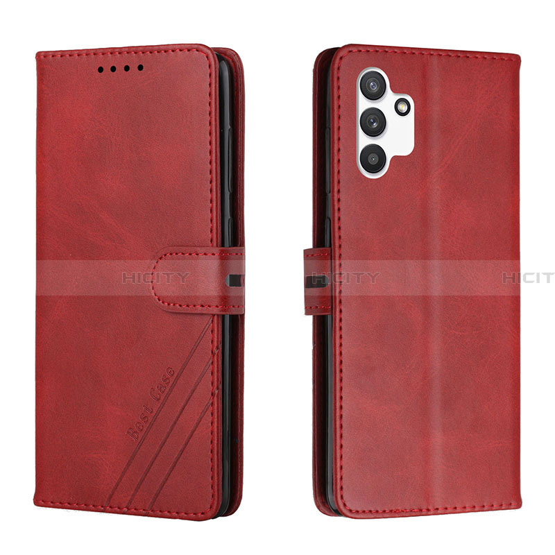 Funda de Cuero Cartera con Soporte Carcasa H02X para Samsung Galaxy A13 4G Rojo