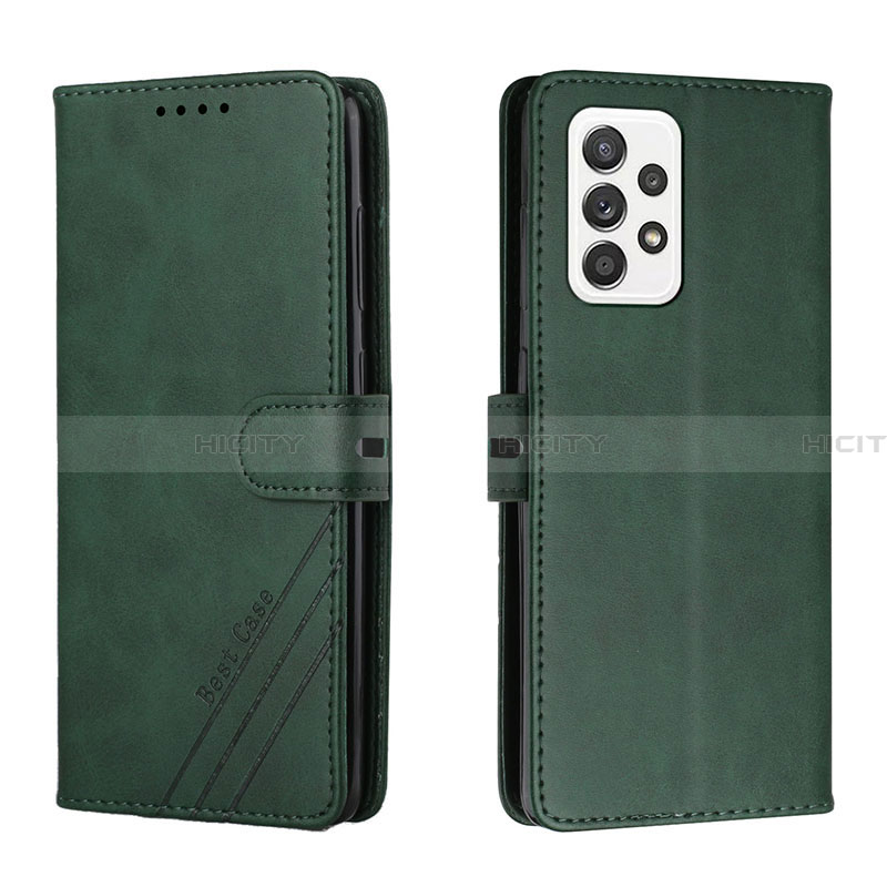 Funda de Cuero Cartera con Soporte Carcasa H02X para Samsung Galaxy A33 5G Verde