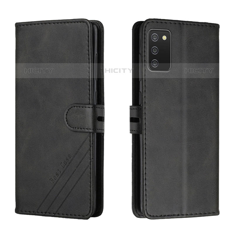 Funda de Cuero Cartera con Soporte Carcasa H02X para Samsung Galaxy M02s Negro