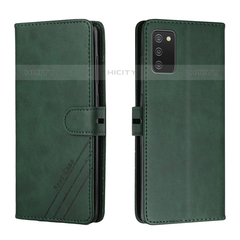 Funda de Cuero Cartera con Soporte Carcasa H02X para Samsung Galaxy M02s Verde