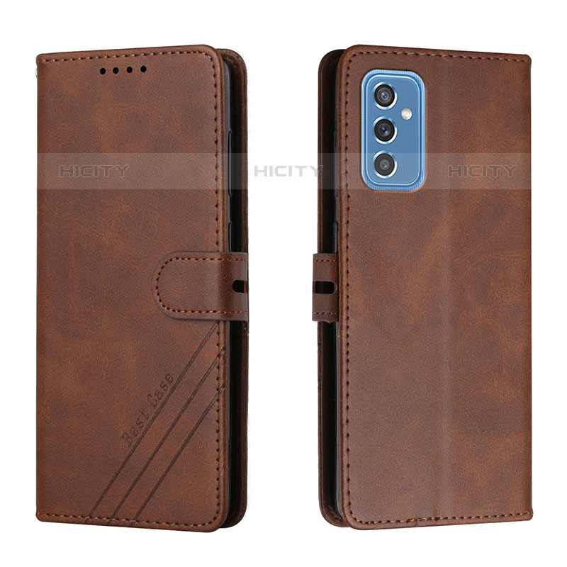 Funda de Cuero Cartera con Soporte Carcasa H02X para Samsung Galaxy M52 5G Marron