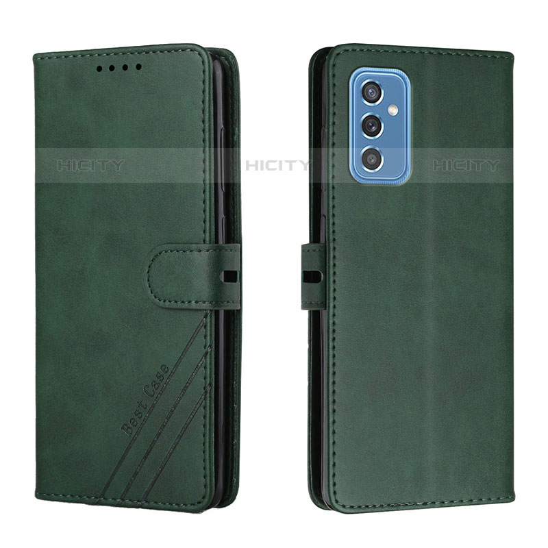 Funda de Cuero Cartera con Soporte Carcasa H02X para Samsung Galaxy M52 5G Verde