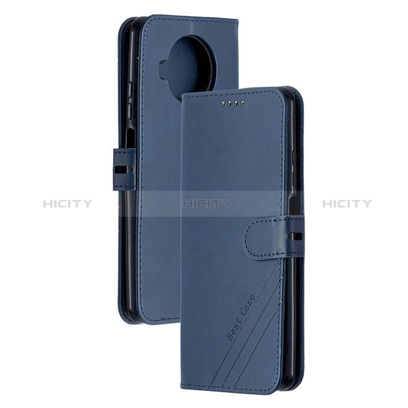 Funda de Cuero Cartera con Soporte Carcasa H02X para Xiaomi Mi 10i 5G Azul