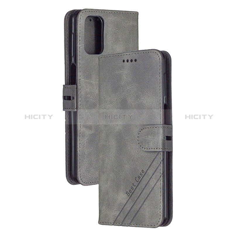 Funda de Cuero Cartera con Soporte Carcasa H02X para Xiaomi Mi 10T 5G Gris