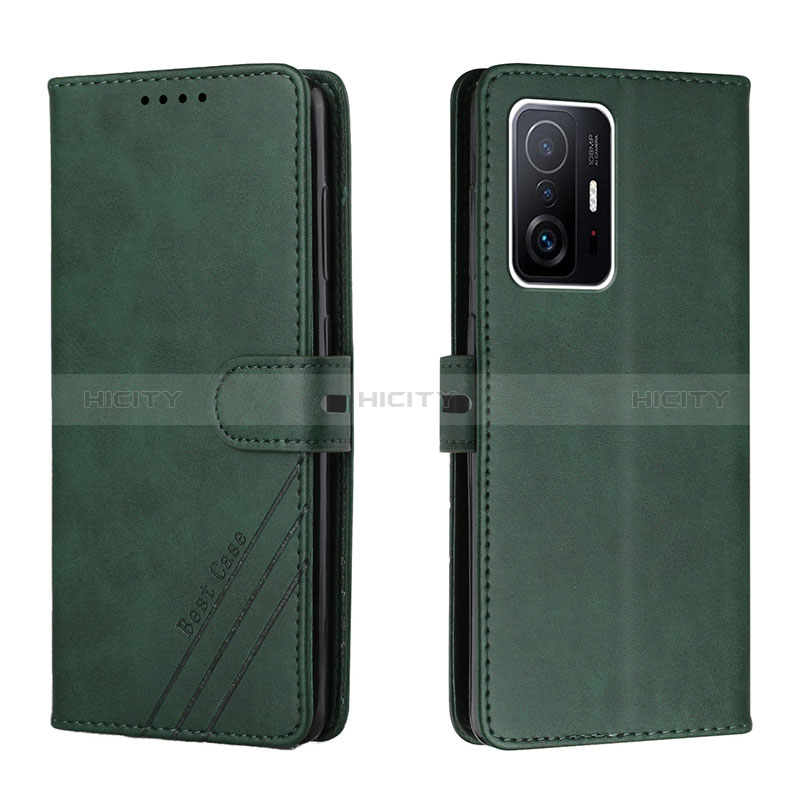 Funda de Cuero Cartera con Soporte Carcasa H02X para Xiaomi Mi 11T 5G Verde