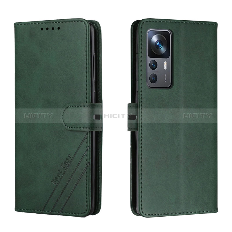 Funda de Cuero Cartera con Soporte Carcasa H02X para Xiaomi Mi 12T Pro 5G Verde