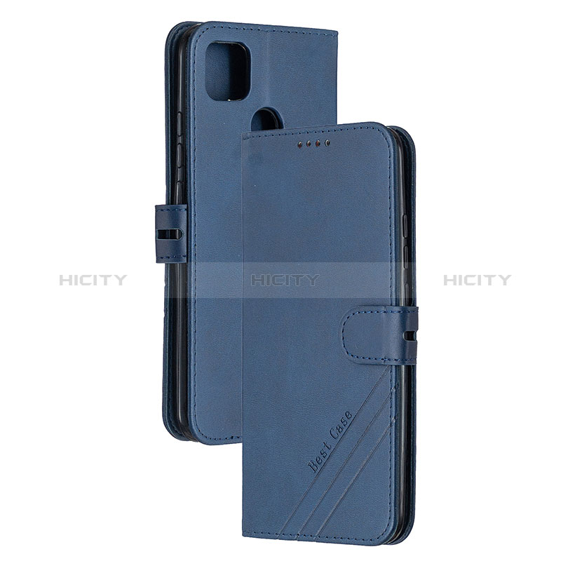 Funda de Cuero Cartera con Soporte Carcasa H02X para Xiaomi POCO C31 Azul