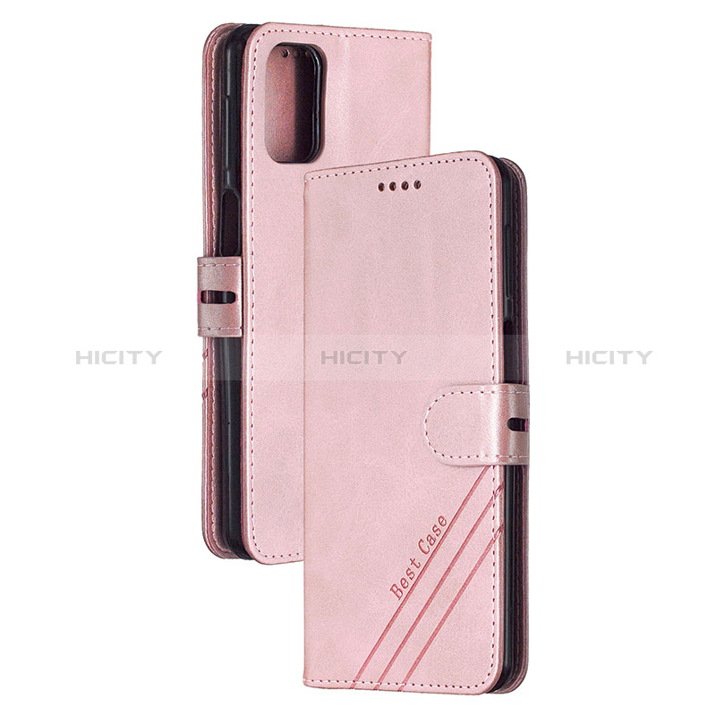 Funda de Cuero Cartera con Soporte Carcasa H02X para Xiaomi Poco M3 Oro Rosa