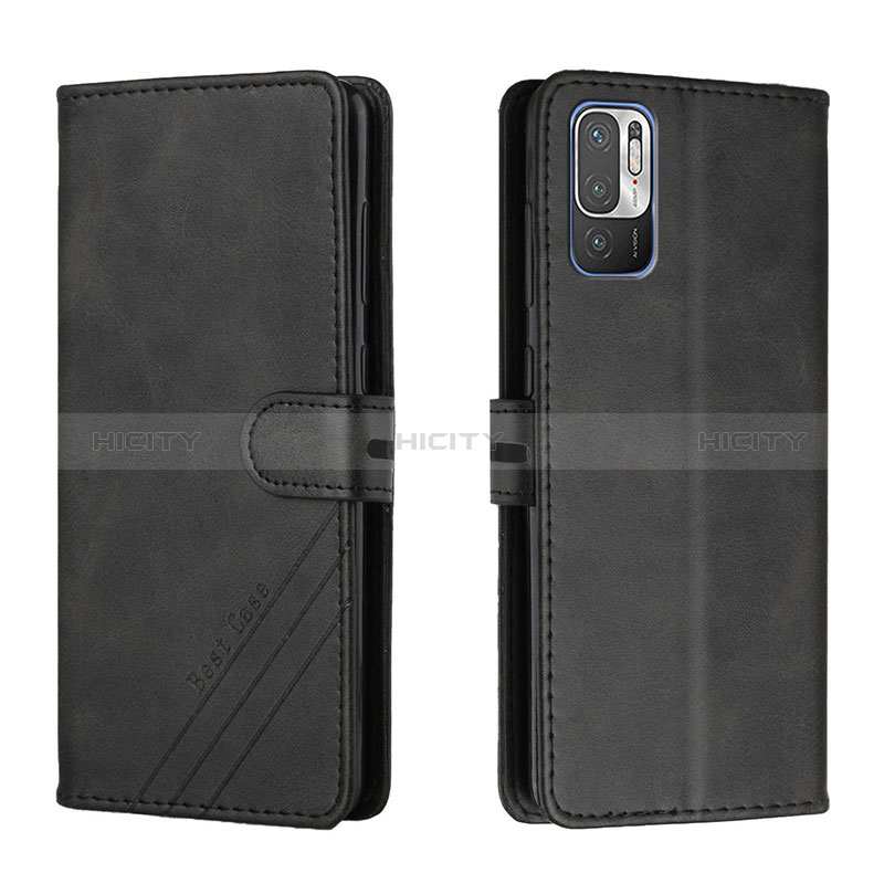 Funda de Cuero Cartera con Soporte Carcasa H02X para Xiaomi POCO M3 Pro 5G Negro