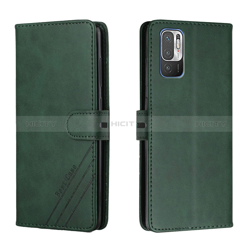 Funda de Cuero Cartera con Soporte Carcasa H02X para Xiaomi POCO M3 Pro 5G Verde