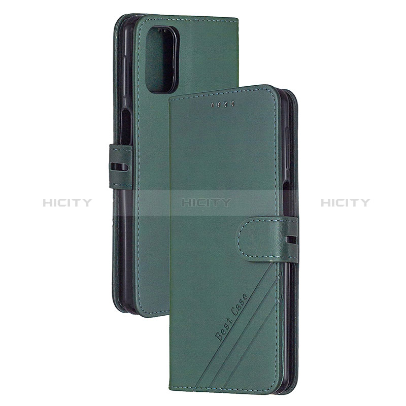 Funda de Cuero Cartera con Soporte Carcasa H02X para Xiaomi Poco M3 Verde