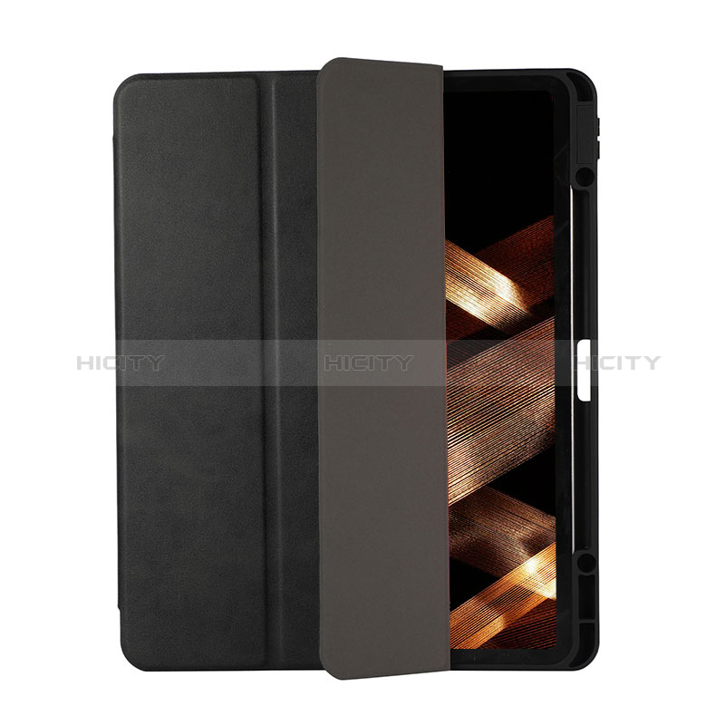 Funda de Cuero Cartera con Soporte Carcasa H03 para Apple iPad Pro 12.9 (2022) Negro