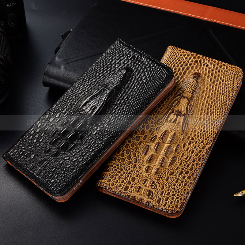 Funda de Cuero Cartera con Soporte Carcasa H03P para Apple iPhone 6S