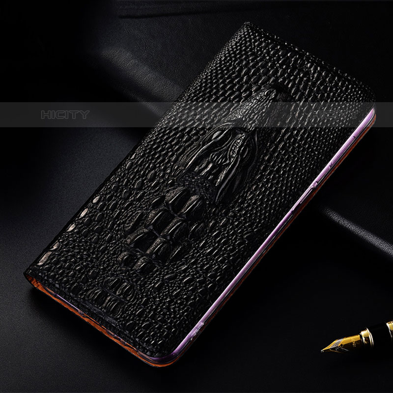 Funda de Cuero Cartera con Soporte Carcasa H03P para Google Pixel 8 5G Negro