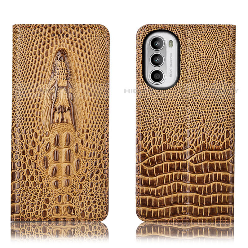 Funda de Cuero Cartera con Soporte Carcasa H03P para Motorola Moto Edge (2022) 5G