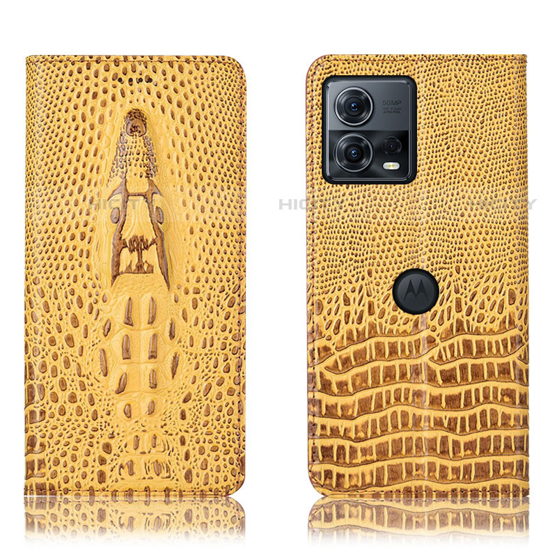 Funda de Cuero Cartera con Soporte Carcasa H03P para Motorola Moto Edge 30 Fusion 5G