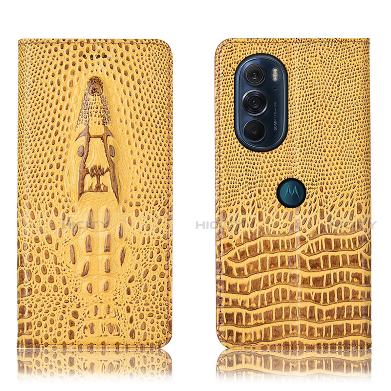 Funda de Cuero Cartera con Soporte Carcasa H03P para Motorola Moto Edge 30 Pro 5G