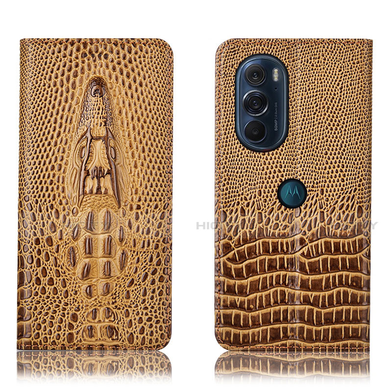 Funda de Cuero Cartera con Soporte Carcasa H03P para Motorola Moto Edge 30 Pro 5G