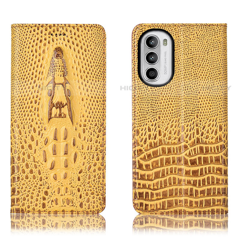 Funda de Cuero Cartera con Soporte Carcasa H03P para Motorola Moto G82 5G