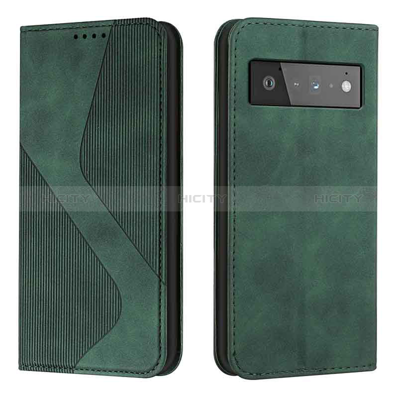 Funda de Cuero Cartera con Soporte Carcasa H03X para Google Pixel 6 Pro 5G