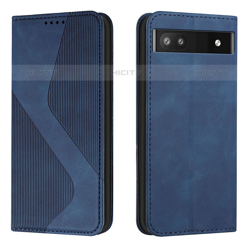 Funda de Cuero Cartera con Soporte Carcasa H03X para Google Pixel 6a 5G Azul