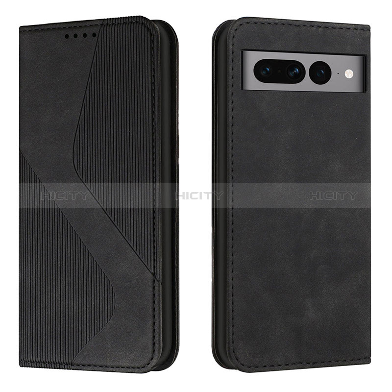 Funda de Cuero Cartera con Soporte Carcasa H03X para Google Pixel 7 Pro 5G Negro