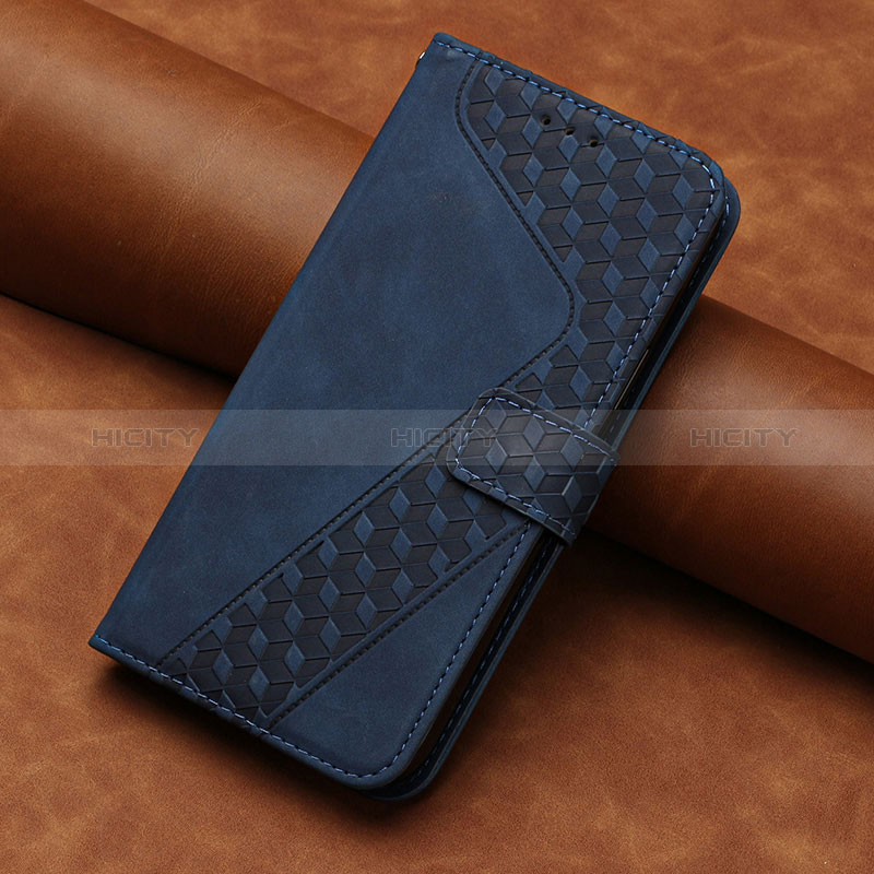 Funda de Cuero Cartera con Soporte Carcasa H03X para Huawei Honor 70 Pro 5G Azul