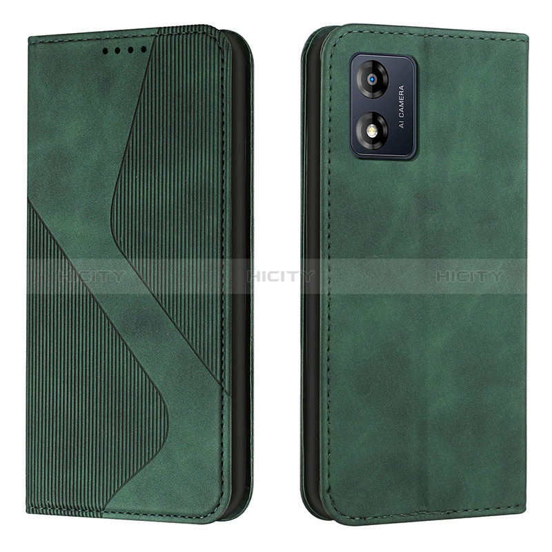 Funda de Cuero Cartera con Soporte Carcasa H03X para Motorola Moto E13