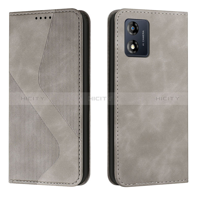 Funda de Cuero Cartera con Soporte Carcasa H03X para Motorola Moto E13