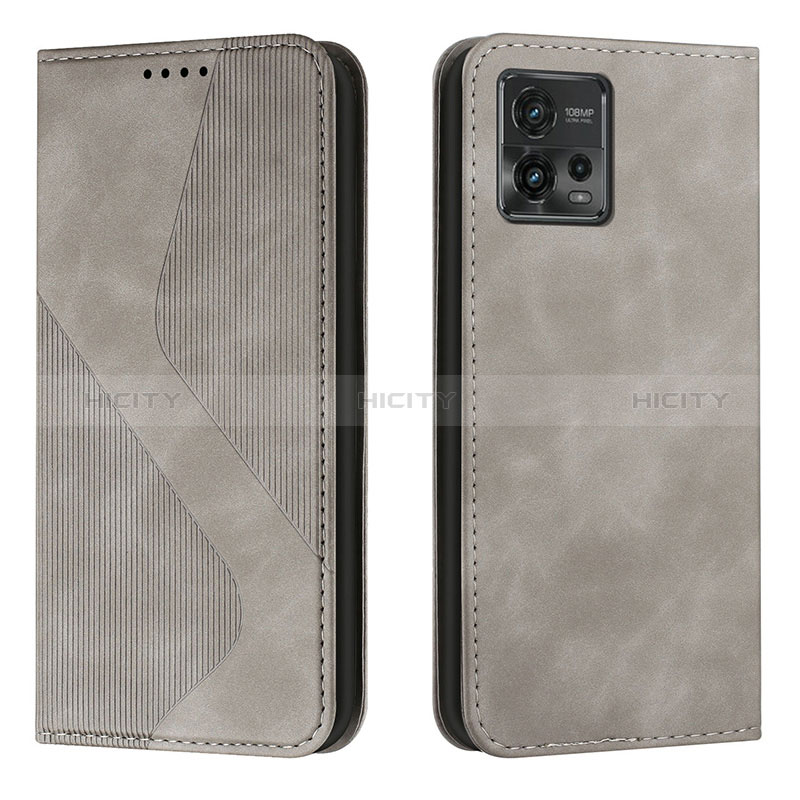 Funda de Cuero Cartera con Soporte Carcasa H03X para Motorola Moto G72