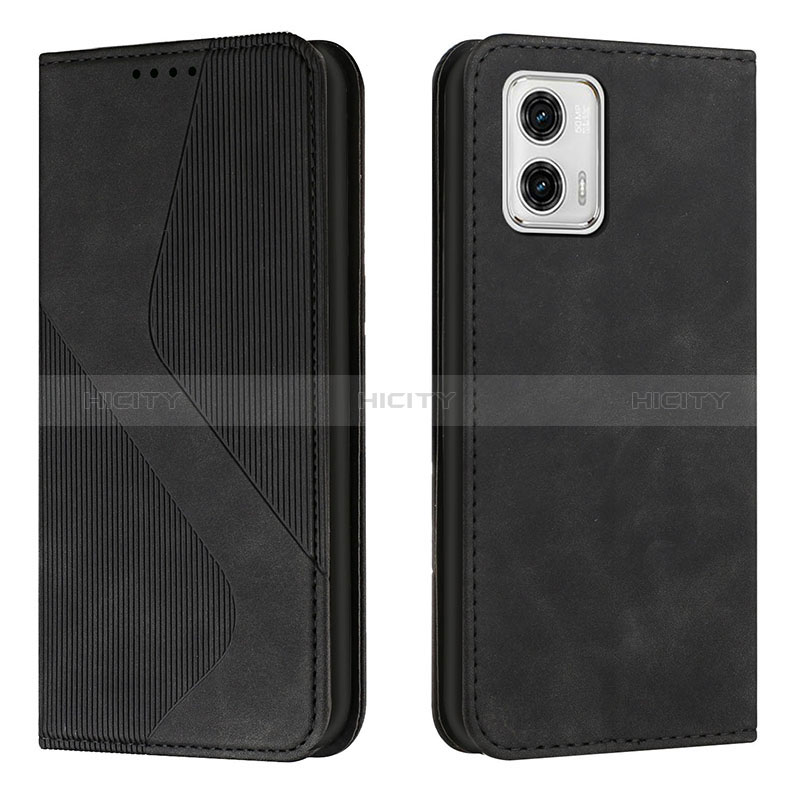 Funda de Cuero Cartera con Soporte Carcasa H03X para Motorola Moto G73 5G