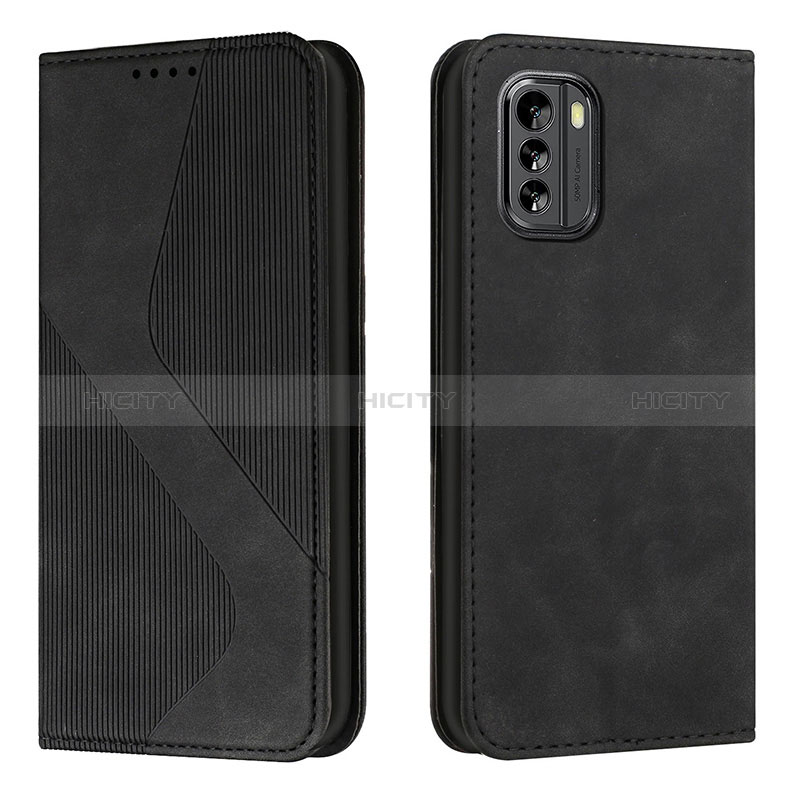 Funda de Cuero Cartera con Soporte Carcasa H03X para Nokia G60 5G Negro