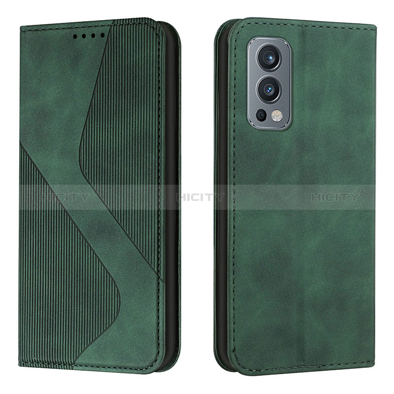 Funda de Cuero Cartera con Soporte Carcasa H03X para OnePlus Nord 2 5G