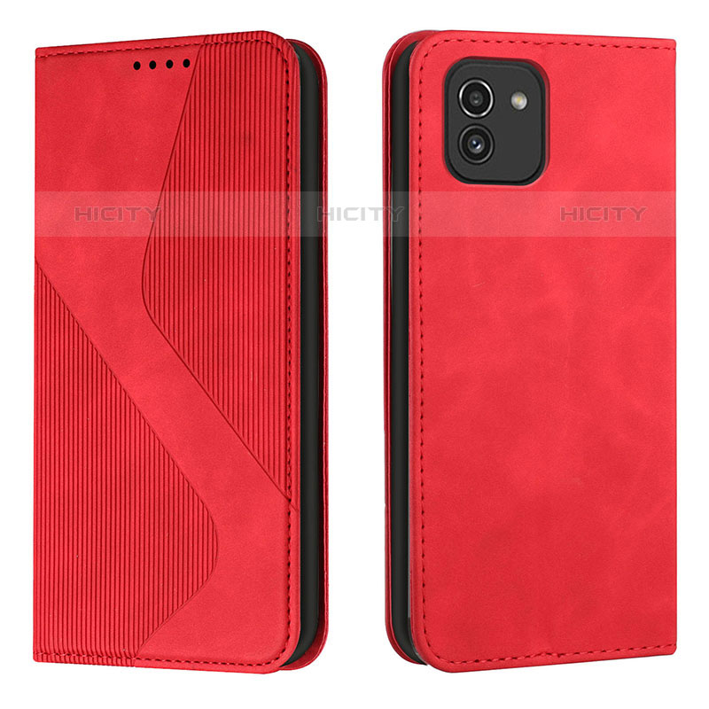 Funda de Cuero Cartera con Soporte Carcasa H03X para Samsung Galaxy A03