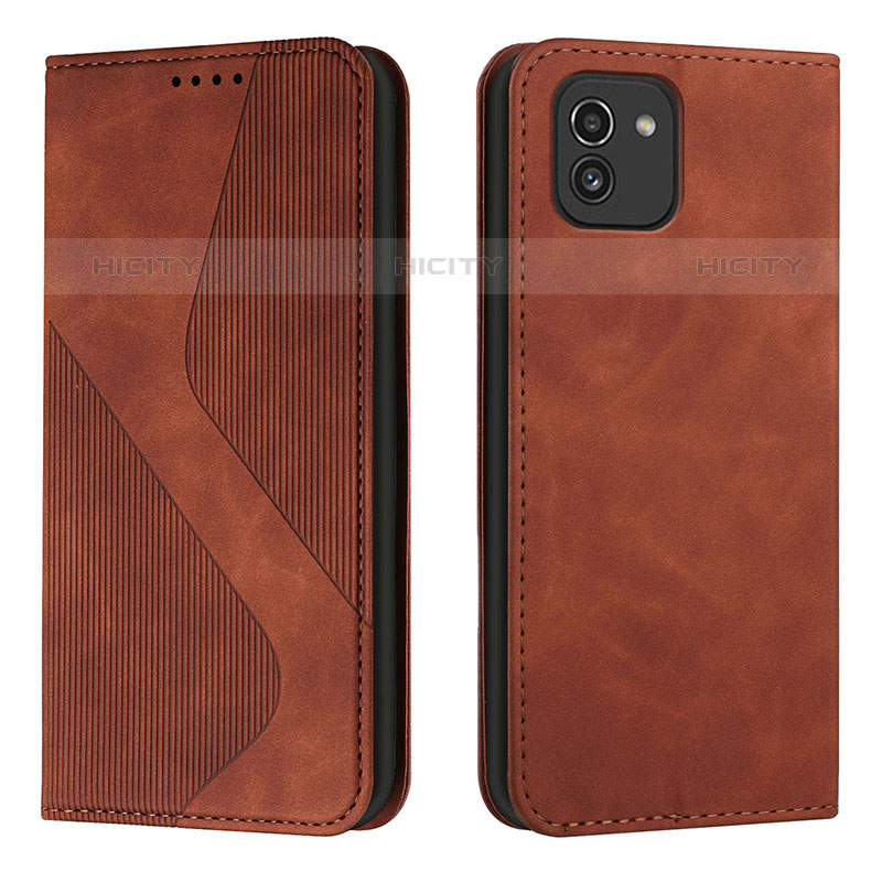 Funda de Cuero Cartera con Soporte Carcasa H03X para Samsung Galaxy A03