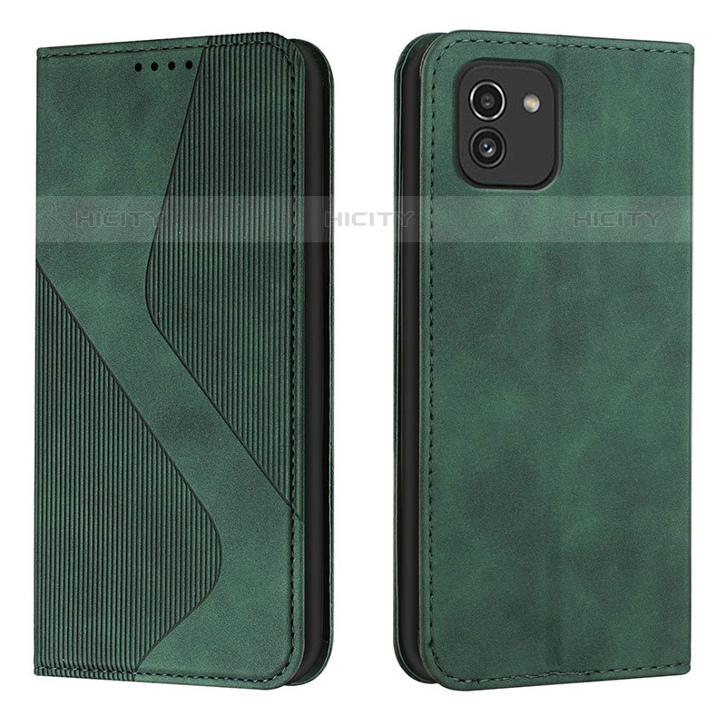 Funda de Cuero Cartera con Soporte Carcasa H03X para Samsung Galaxy A03