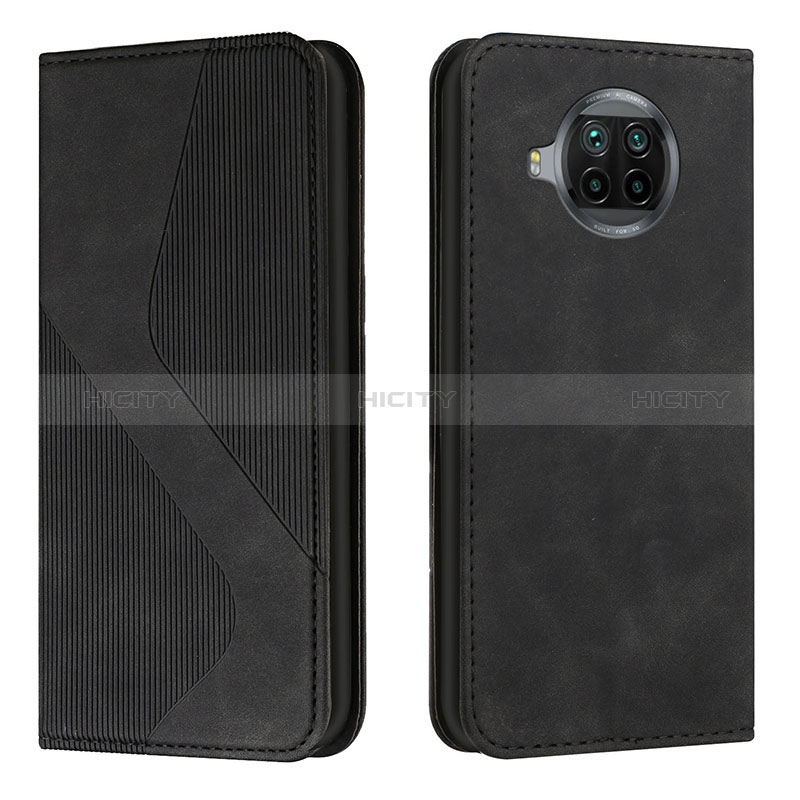 Funda de Cuero Cartera con Soporte Carcasa H03X para Xiaomi Mi 10i 5G Negro