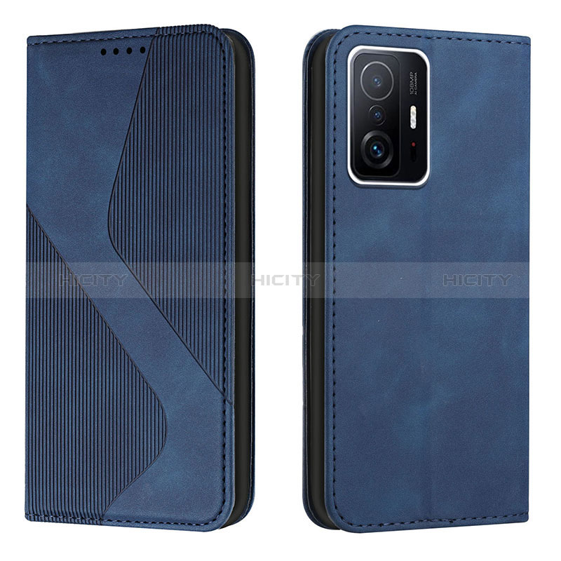 Funda de Cuero Cartera con Soporte Carcasa H03X para Xiaomi Mi 11T 5G Azul