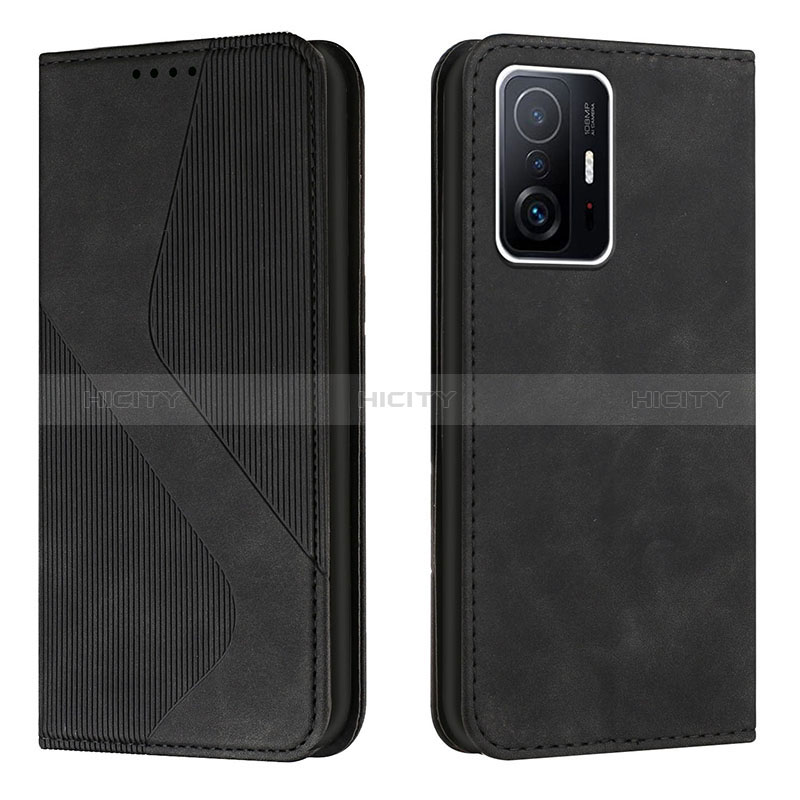 Funda de Cuero Cartera con Soporte Carcasa H03X para Xiaomi Mi 11T Pro 5G Negro