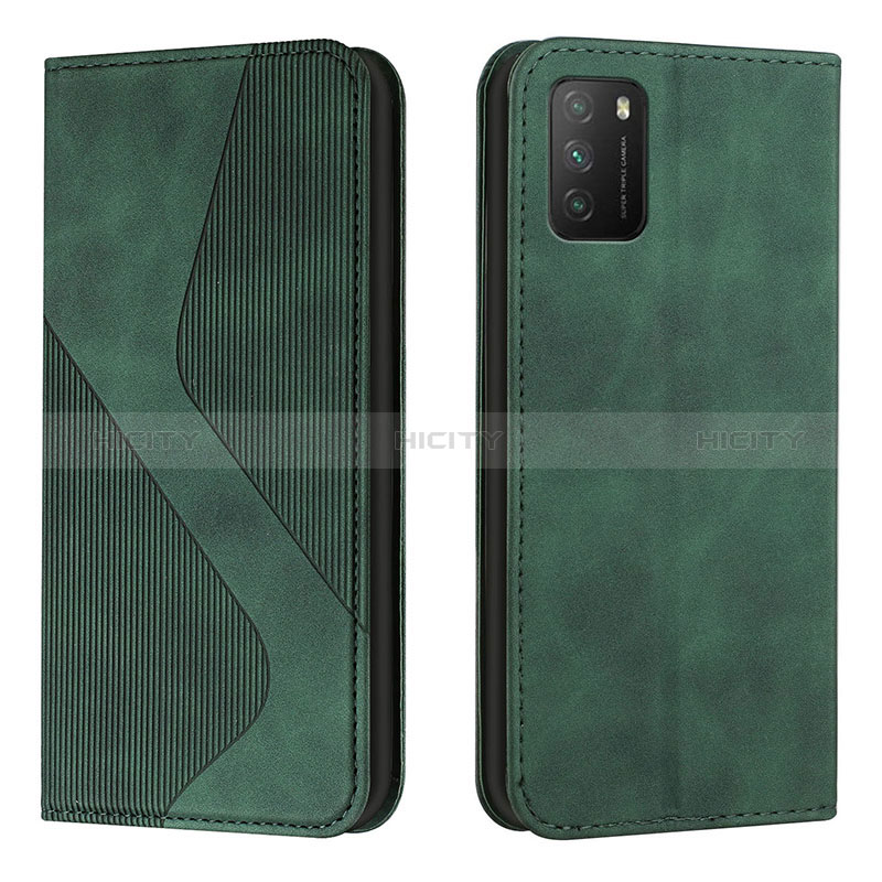 Funda de Cuero Cartera con Soporte Carcasa H03X para Xiaomi Poco M3