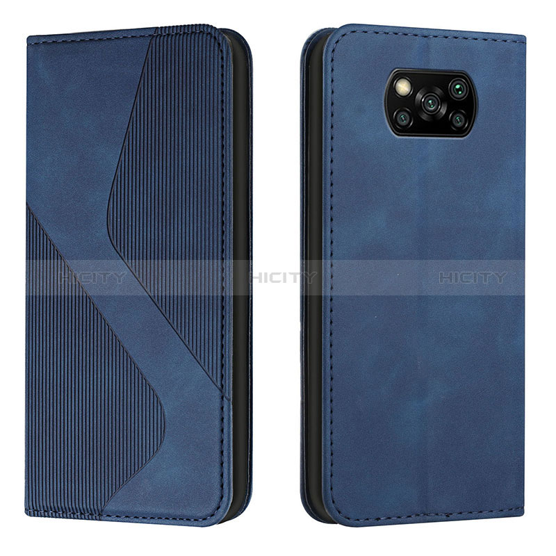 Funda de Cuero Cartera con Soporte Carcasa H03X para Xiaomi Poco X3 NFC